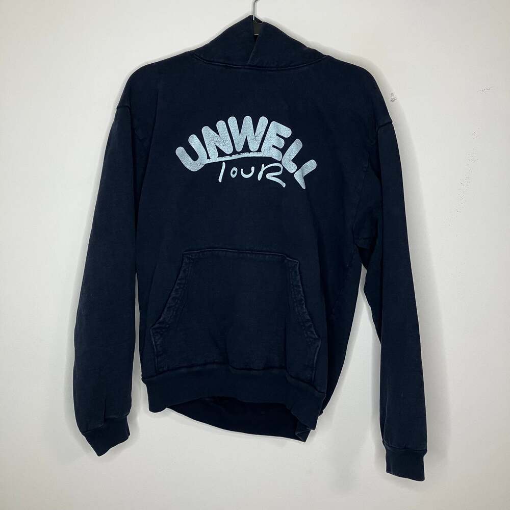UNWELL Tour Alex Cooper Navy Blue Graphic Hoodie Medium